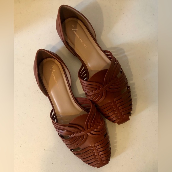 ANTHROPOLOGIE Leyla Huraches Espadrille Flat Sandals | Womens Size 9 US - Picture 3 of 5